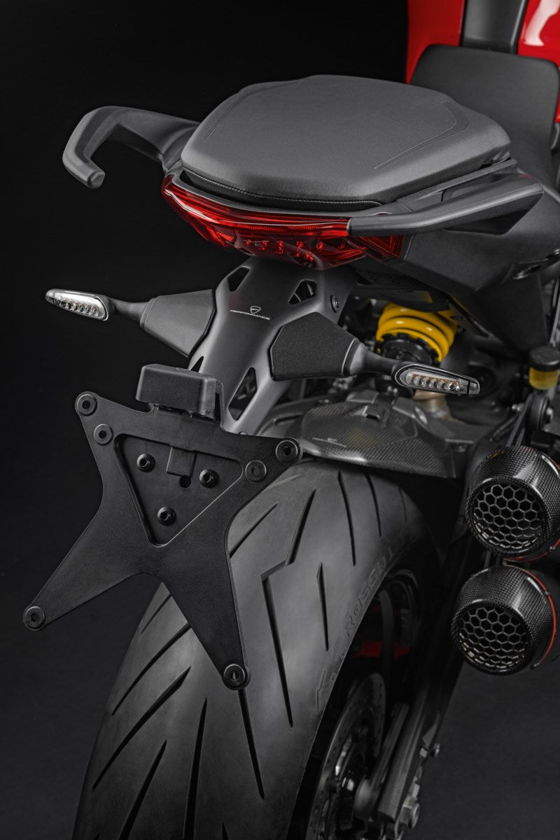 Portatarga in alluminio sotto-sella